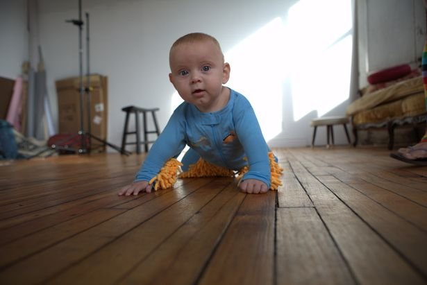 Floor Cleaning Baby Grow